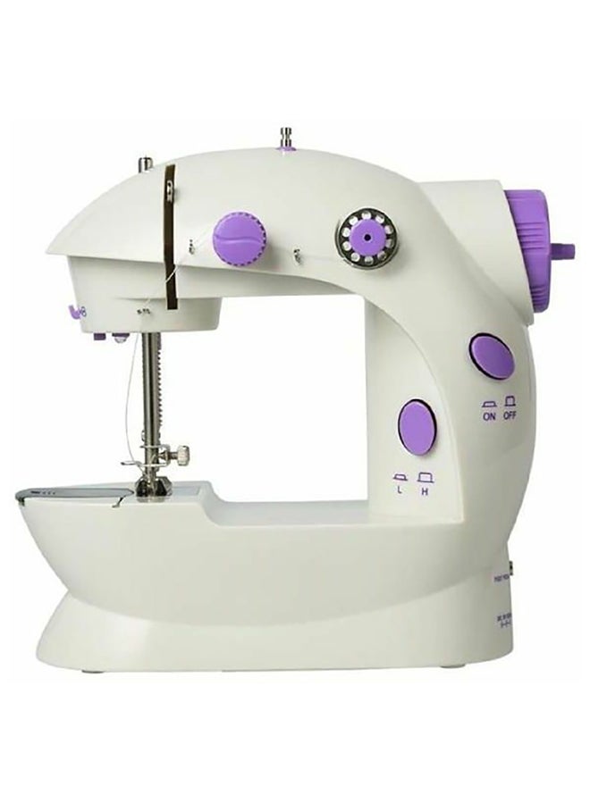 Mini Sewing Machine With LED Light SM-202A White - Image 1