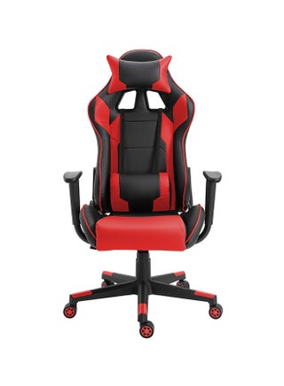 Ergonomically Designed Super Comfort High Back Swivel Gaming Chair With Headrest Pillow And Lumbar Cushion Red 50.2 x 50.8 x 121.41cm - v1602414755/N41011300A_1