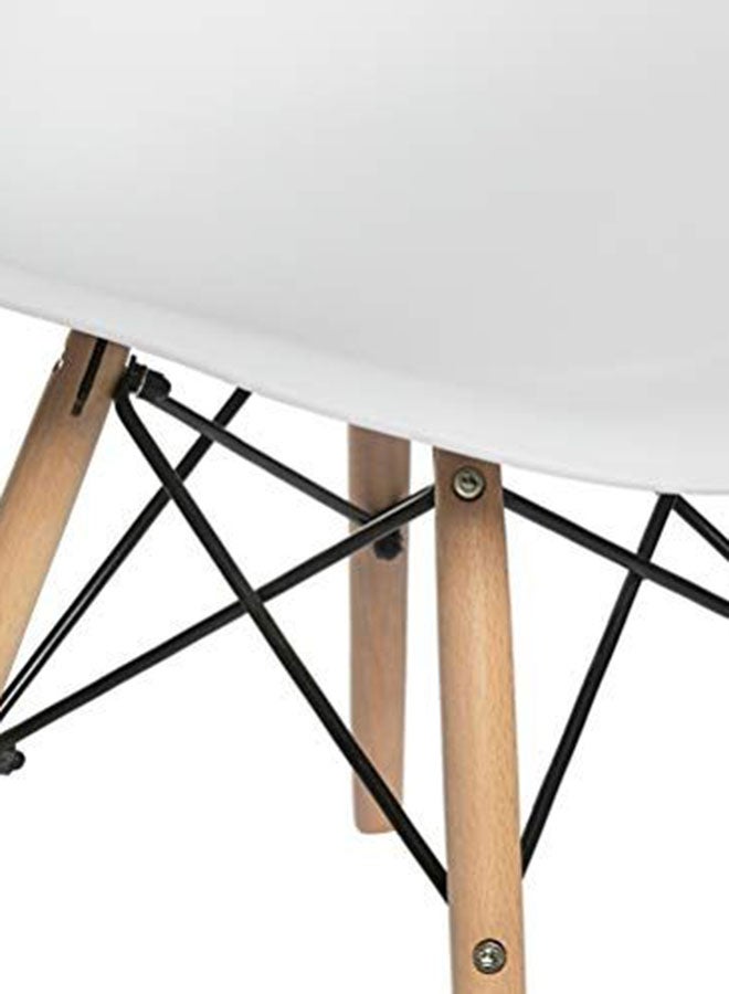 ماهاماي مجموعة  كراسي طاولة الطعام جانبية من 4 كراسي أبيض 32.00سم - Image 2