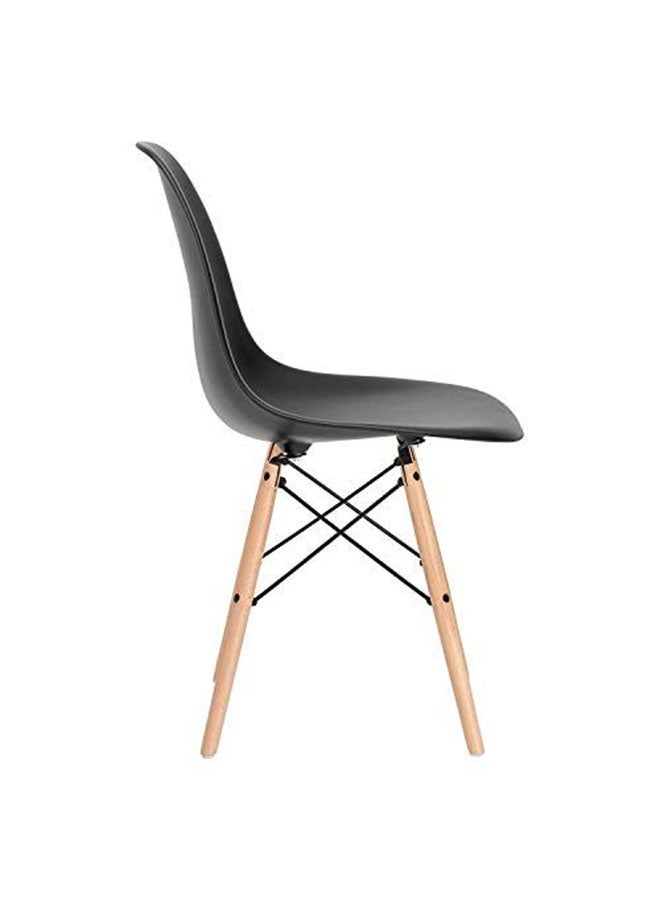 Mahmayi Set Of 2 Shell Dining Chair Black 25.00cm - Image 1