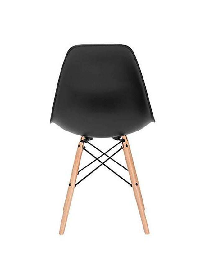 Mahmayi Set Of 2 Shell Dining Chair Black 25.00cm - Image 2