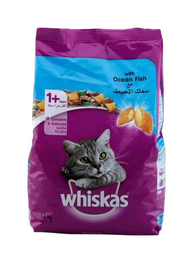 ويسكاس طعام قطط من سمك المحيط الأرجواني/الأزرق 1.2كيلوجرام - Image 1