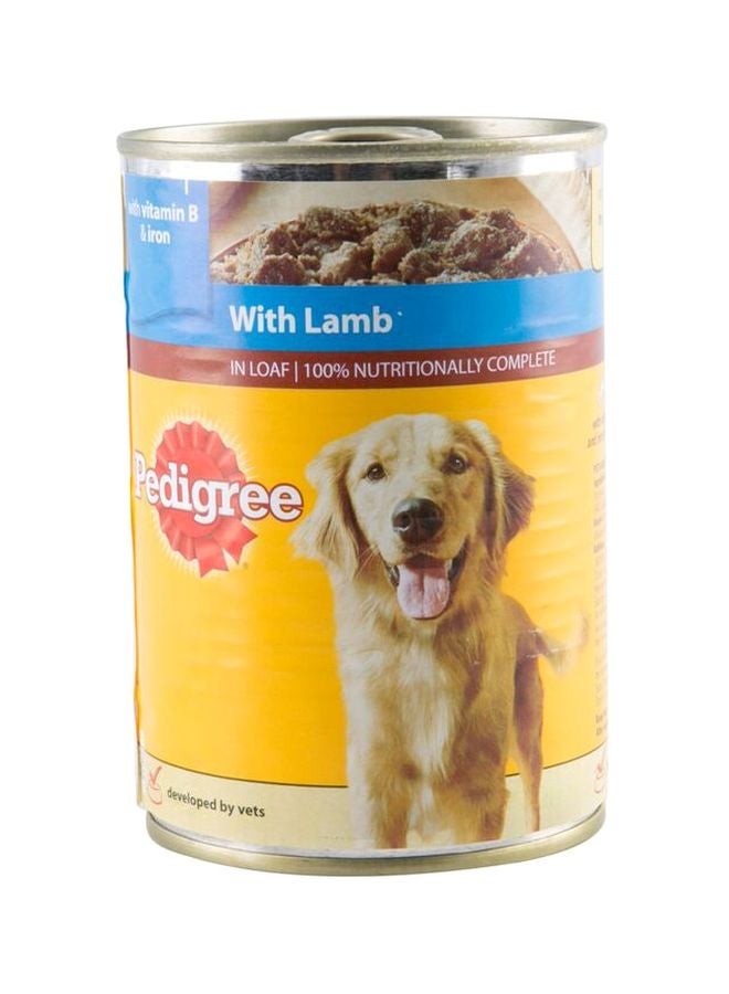 Pedigree With Lamb In Loaf Wet Food Brown 400grams