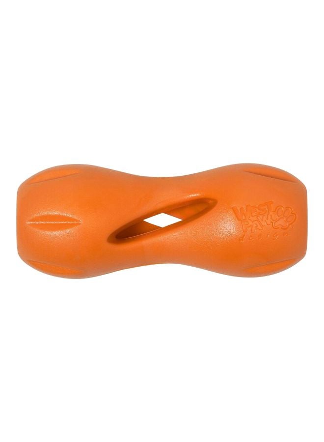 West Paw Qwizl Dog Chew Puzzle Toy Orange - Image 1