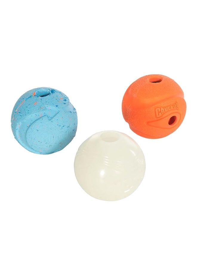 تشاكيت! طقم كرات لعب ميدلي مكون من 3 قطع برتقالي/ رمادي/ أزرق