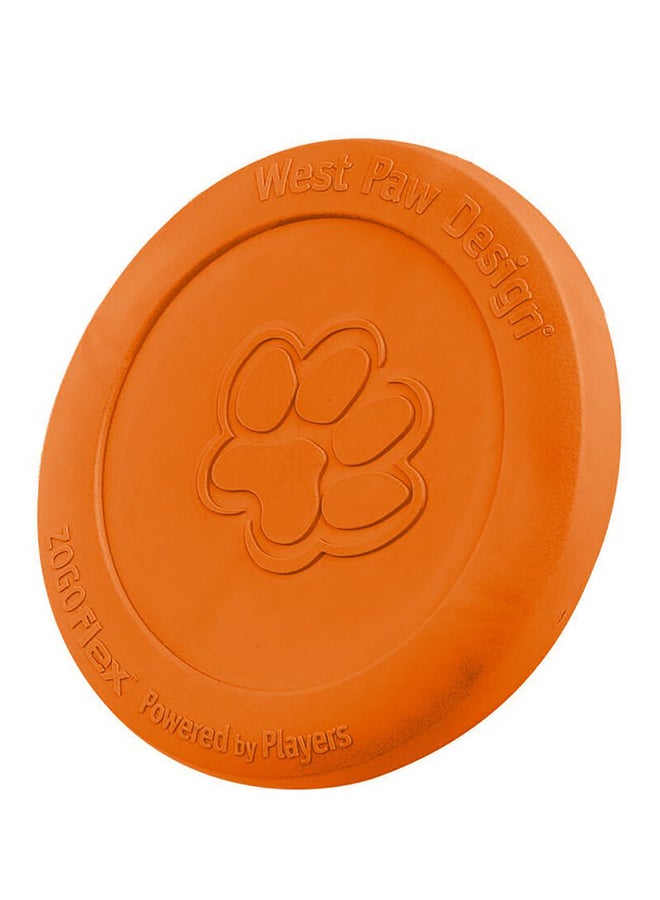 West Paw Zisc Dog Chew Toy Disc Orange - Image 2