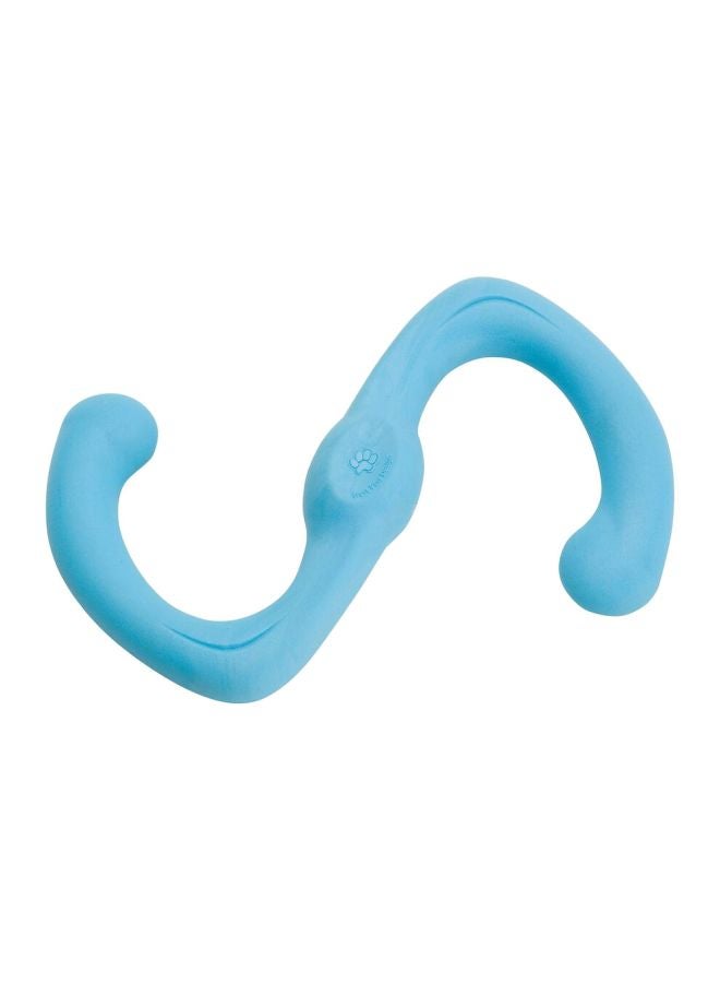 West Paw Bumi S-Shaped Dog Tug Toy Aqua Blue L - Image 2