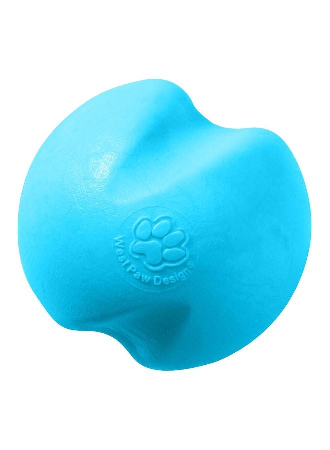 West Paw Jive Dog Chew Toy Ball Blue S - Image 2
