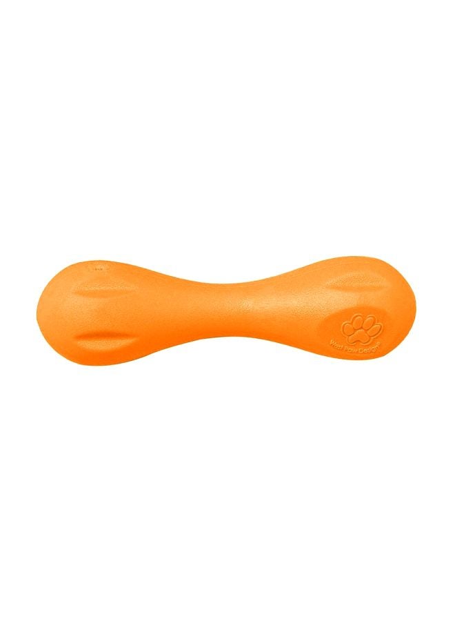West Paw Hurley Dog Bone Chew Toy Tangerine - Image 1