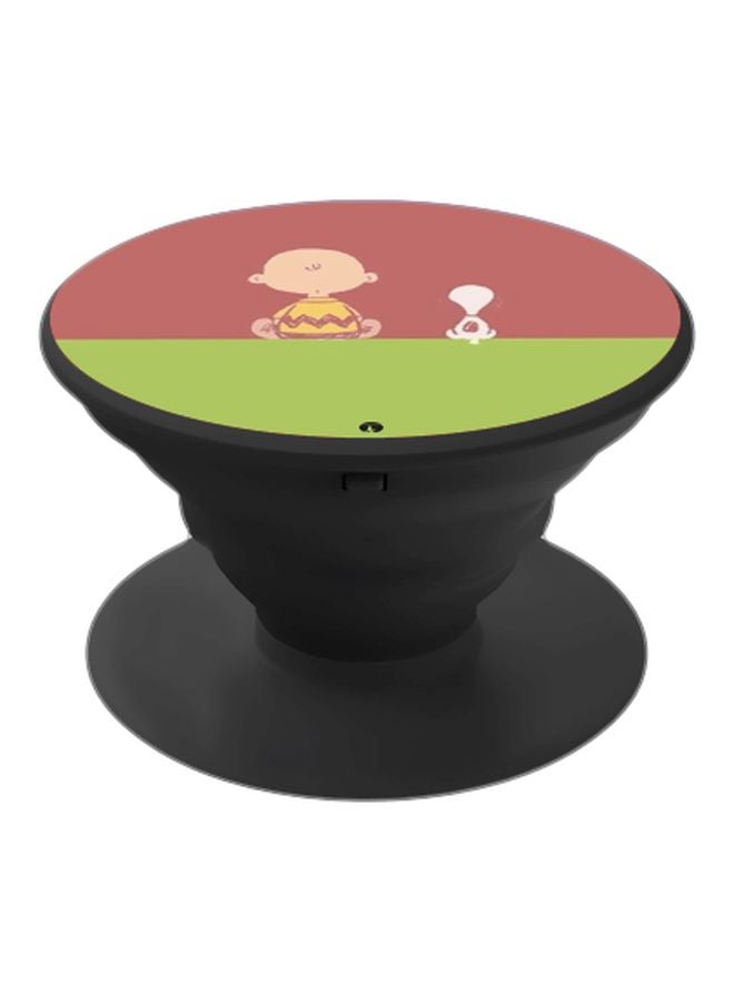 BP Printed Pop Socket Phone Holder Brown/Green - Image 1