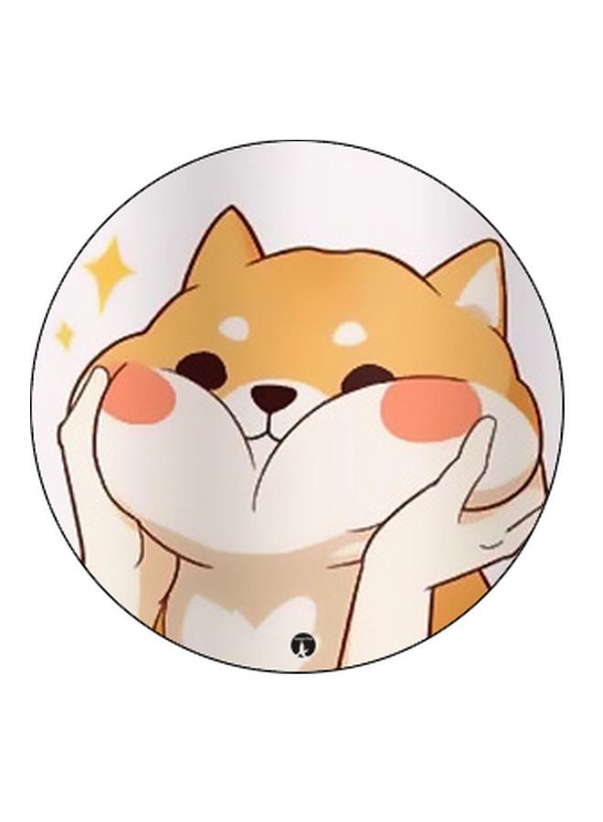 BP Printed Pop Socket Phone Holder Black/White/Brown - Image 2