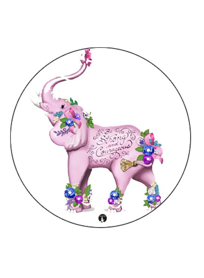 BP Elephant Printed Pop Socket Phone Holder Black/Pink/White - Image 2
