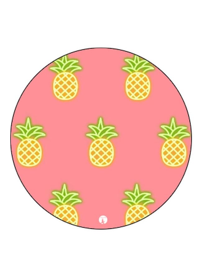 BP Pineapple Printed Pop Socket Phone Holder Black/Pink/Yellow - Image 2