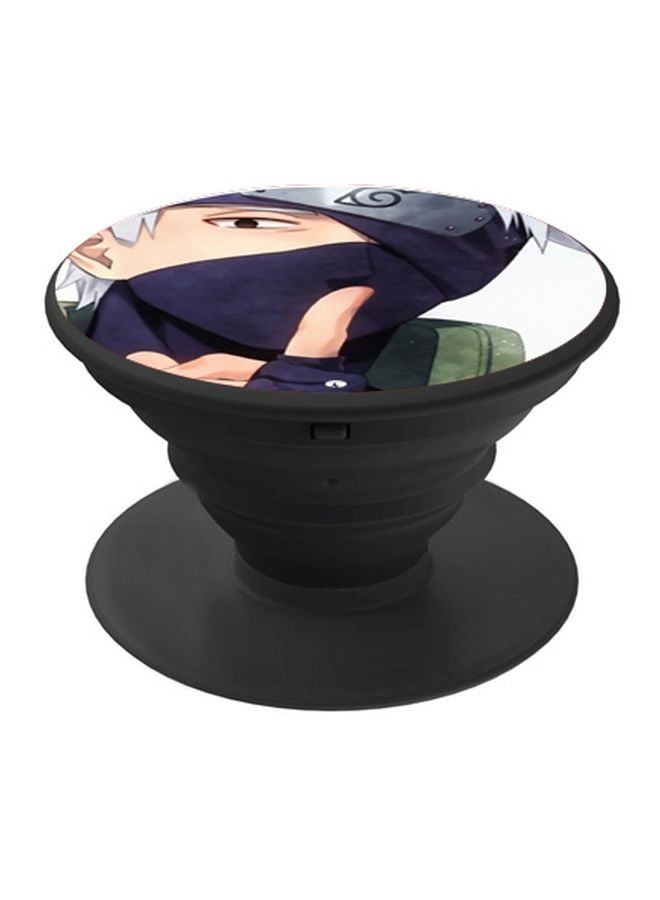 BP Anime Printed Pop Socket Phone Holder Black/Blue/Green - Image 1