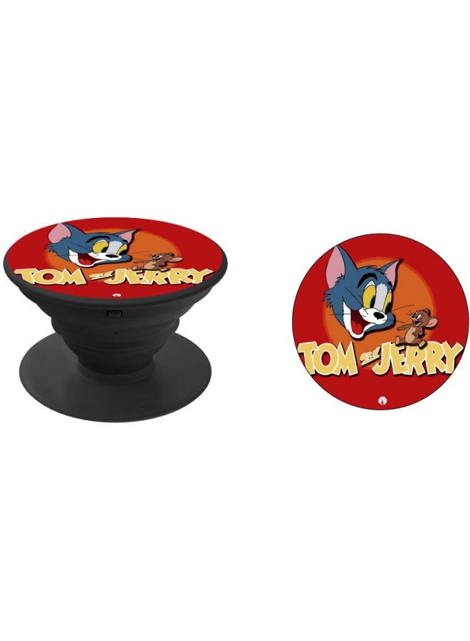 بي بي حامل هاتف بوب سوكيت بطبعة توم وجيري أسود / أحمر / أزرق - Image 2