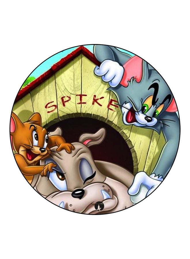 BP Tom And Jerry Printed Board Pin Grey/Brown/Green