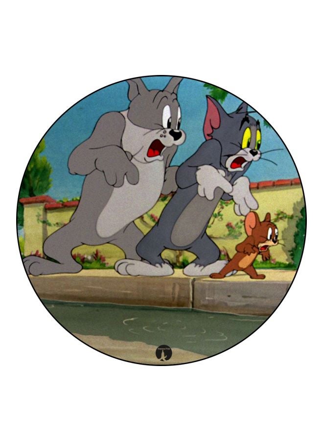 BP Tom And Jerry Printed Board Pin Grey/Brown/Green