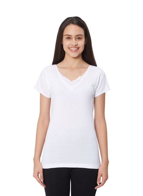 Solid Undershirt White