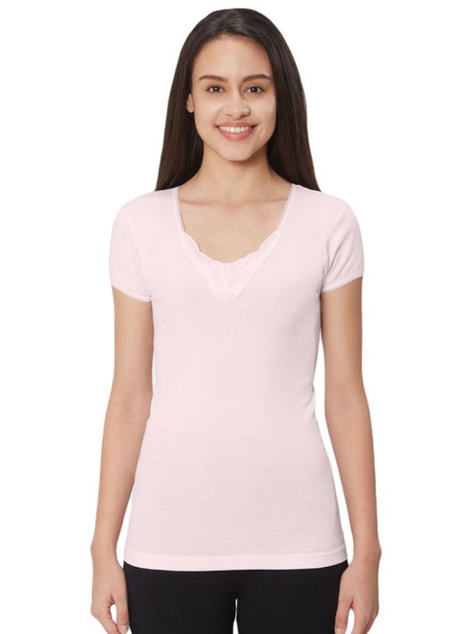 BYC Solid Undershirt Light Pink - Image 1