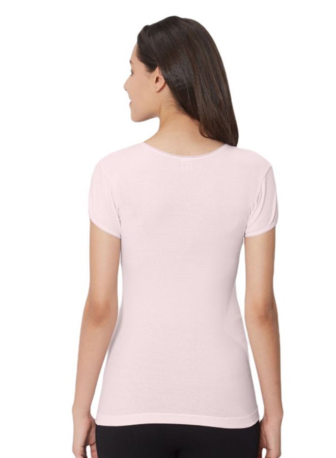 BYC Solid Undershirt Light Pink - Image 2