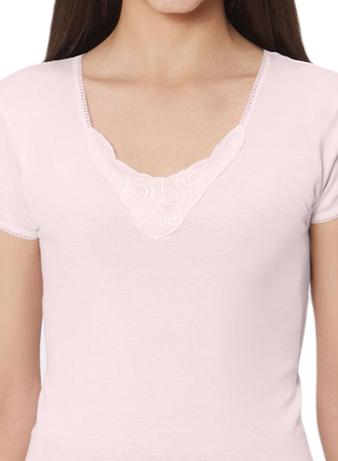 BYC Solid Undershirt Light Pink - Image 3