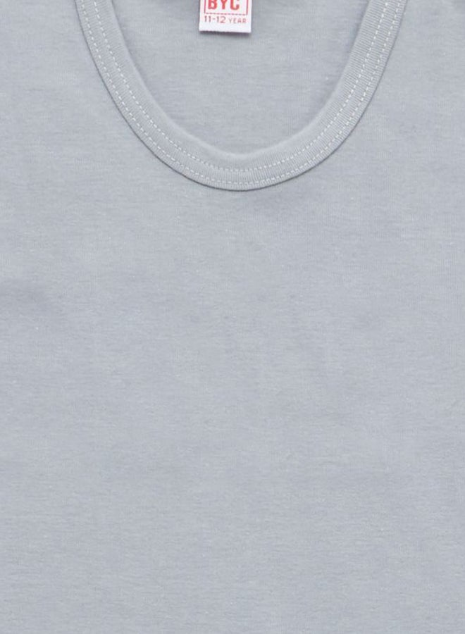 BYC Solid Undershirt Dark Grey - Image 3