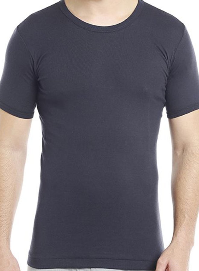 BYC Solid Undershirt Navy Blue - Image 4