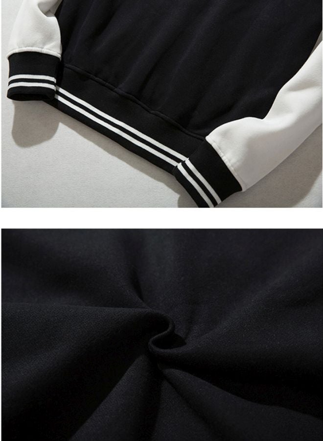 Joychic BTS Printed Bomber Jacket Black/Pink/White - Image 3