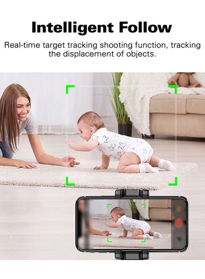 360-Degree Face Tracking Selfie Gimbal Black - Image 3
