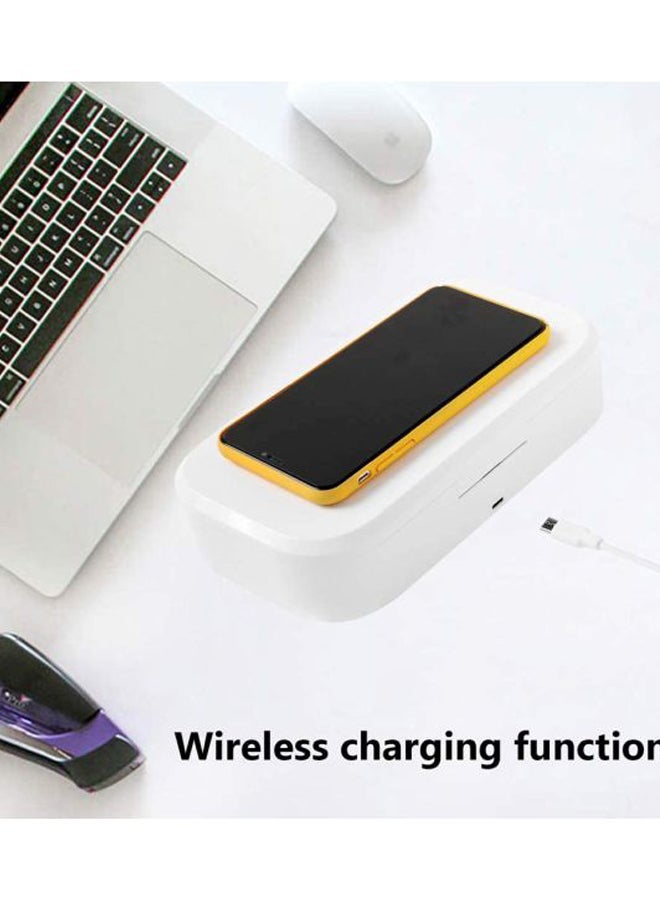 روك بو صندوق تعقيم بالأشعة فوق البنفسجية مع شاحن لاسلكي سريع أبيض - Image 4