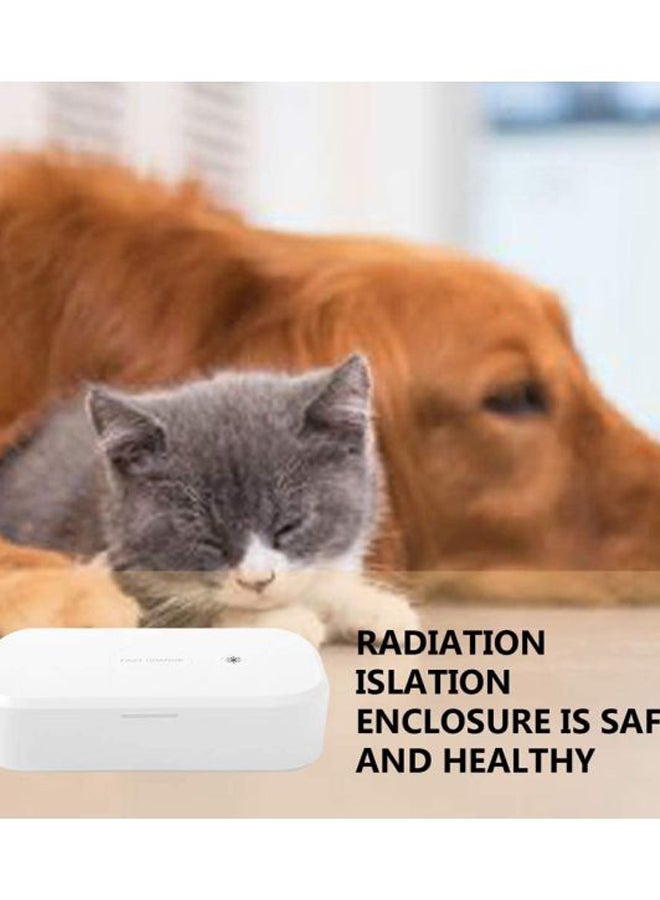 روك بو صندوق تعقيم بالأشعة فوق البنفسجية مع شاحن لاسلكي سريع أبيض - Image 5