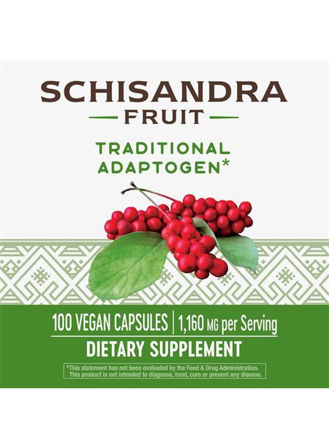 ناتشرز واي عبوتان من المكملات الغذائية بخلاصة فاكهة شيزاندرا بتركيز 500 مليجرام - 100 كبسولة - Image 2