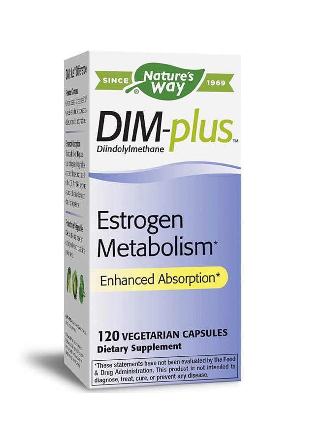 Nature's Way - DIM-Plus Estrogen Metabolism Dietary Supplement - 120 Vegetarian Capsules - Image 1