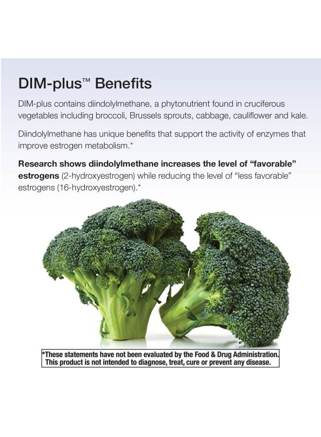 Nature's Way - DIM-Plus Estrogen Metabolism Dietary Supplement - 120 Vegetarian Capsules - Image 1