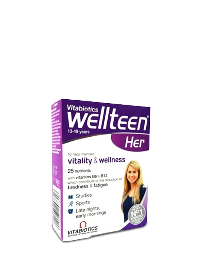 Vitabiotics Wellteen Her Vitality And Welness Dietary Supplement - 30 Tablets