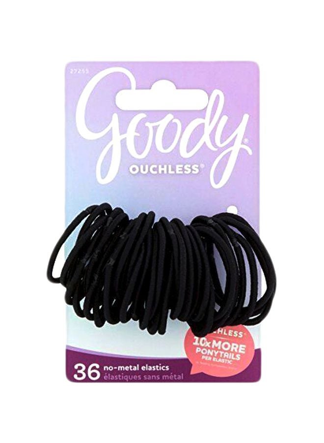 Goody - 36-Piece Ouchless Elastics Set Black 3.5inch - Image 1