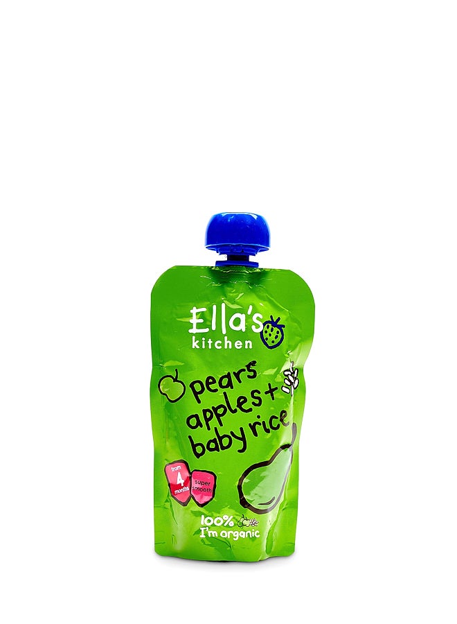 Ella’s kitchen Pears Apple And Baby Rice 120grams - Image 1