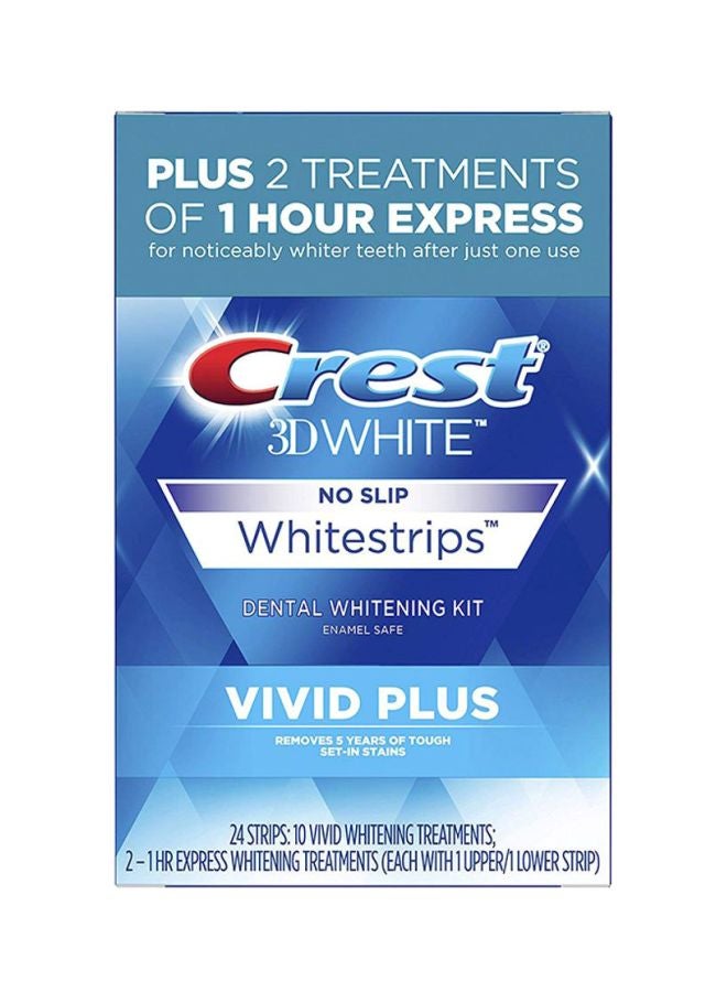 Crest 24-Piece 3D White Whitestrips Teeth Whitening Set 1.64x3.16 x4.91inch - Image 1