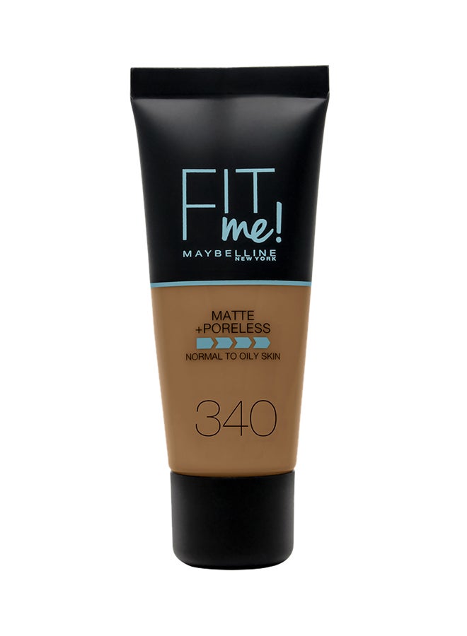 ميبلين نيويورك كريم الأساس فيت مي غير لامع ويغطي المسام 340 كابوتشينو - Image 1
