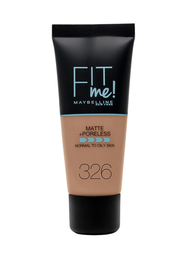 MAYBELLINE NEW YORK Fit Me Matte And Poreless Foundation 326 Perfect Beige - Image 1