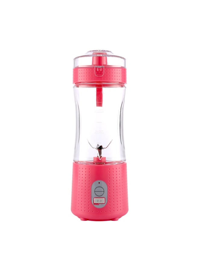 ماركة غير محددة خلاط عصير كهربائي قابل للشحن ومزود بمنفذ USB وبتصميم متعدد 380.0 ml Blender-03 وردة حمراء  - Image 1