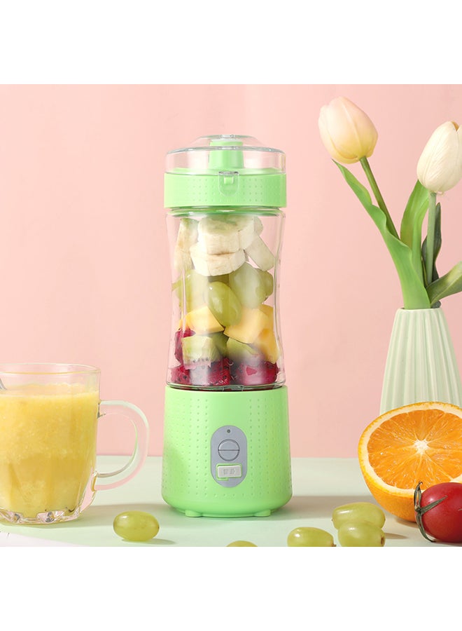 ماركة غير محددة خلاط عصير كهربائي قابل للشحن ومزود بمنفذ USB وبتصميمات متعددة 380.0 ml Blender-04 أخضر  - Image 3