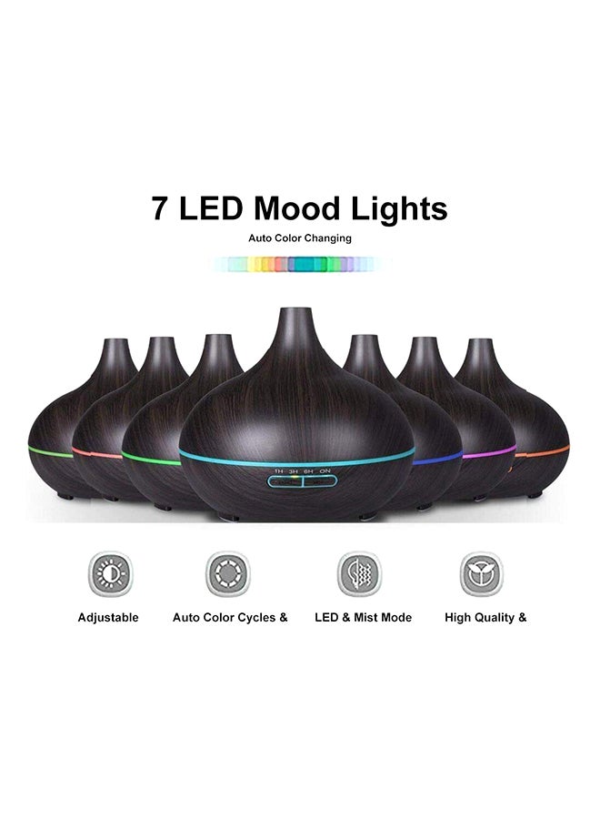 Generic Aroma Essential Oil Diffuser Wood Grain 500ml  - Image 2