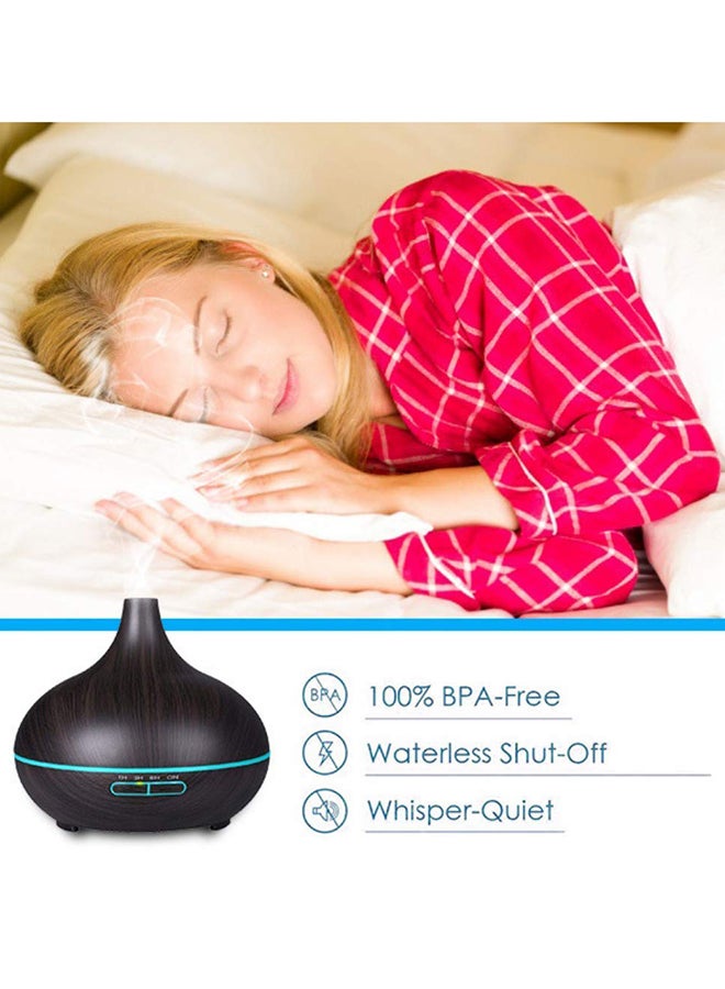 Generic Aroma Essential Oil Diffuser Wood Grain 500ml  - Image 4