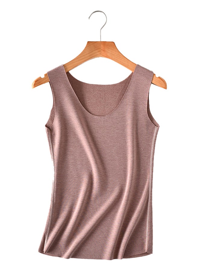 Generic - Thermal Warm Stretchable Vest Brown - Image 1
