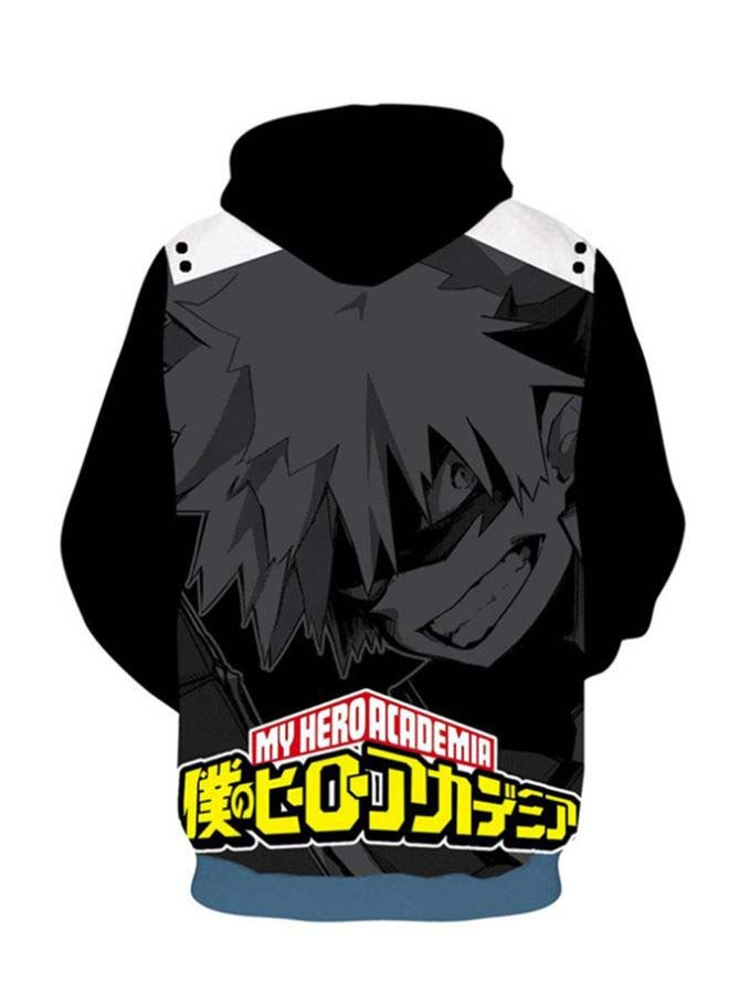 My Hero Academy Series 3D Hoodie Sweater Black - Image 2