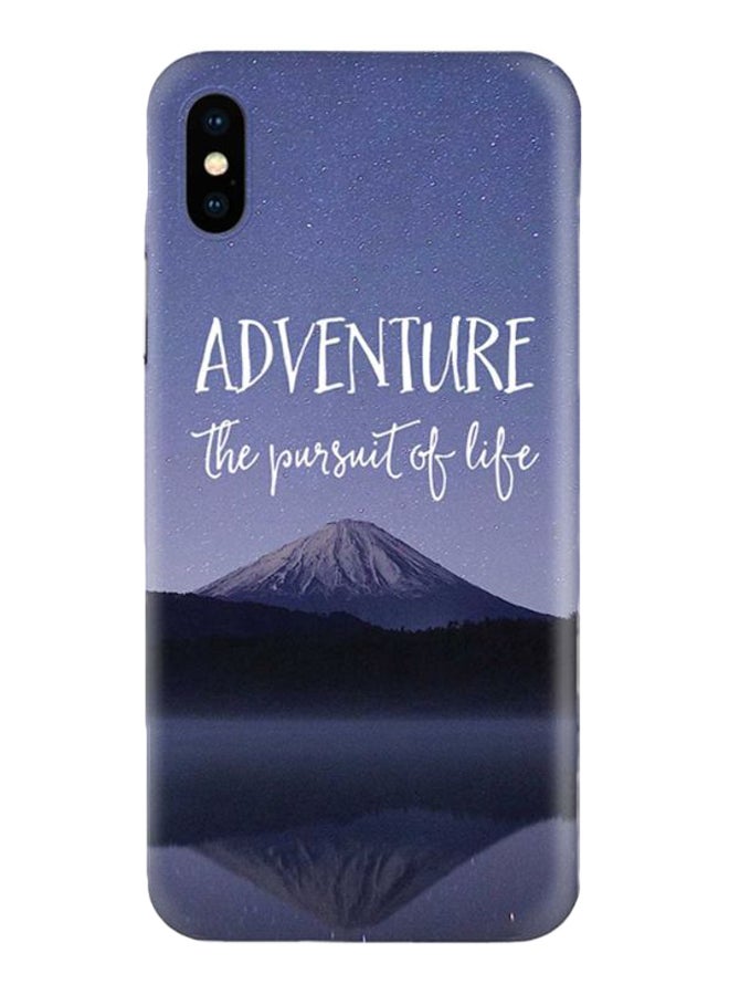 Stylizedd Adventure Printed Case Cover For Apple iPhone X/XS Purple/Black