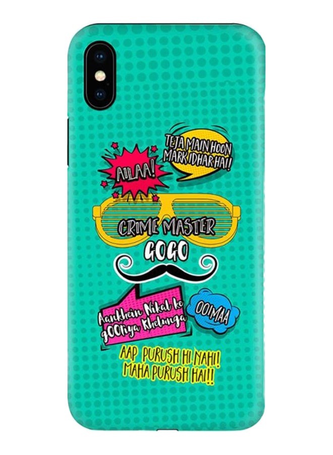 Stylizedd Crime Master Gogo Printed Case Cover For Apple iPhone X/XS Green 