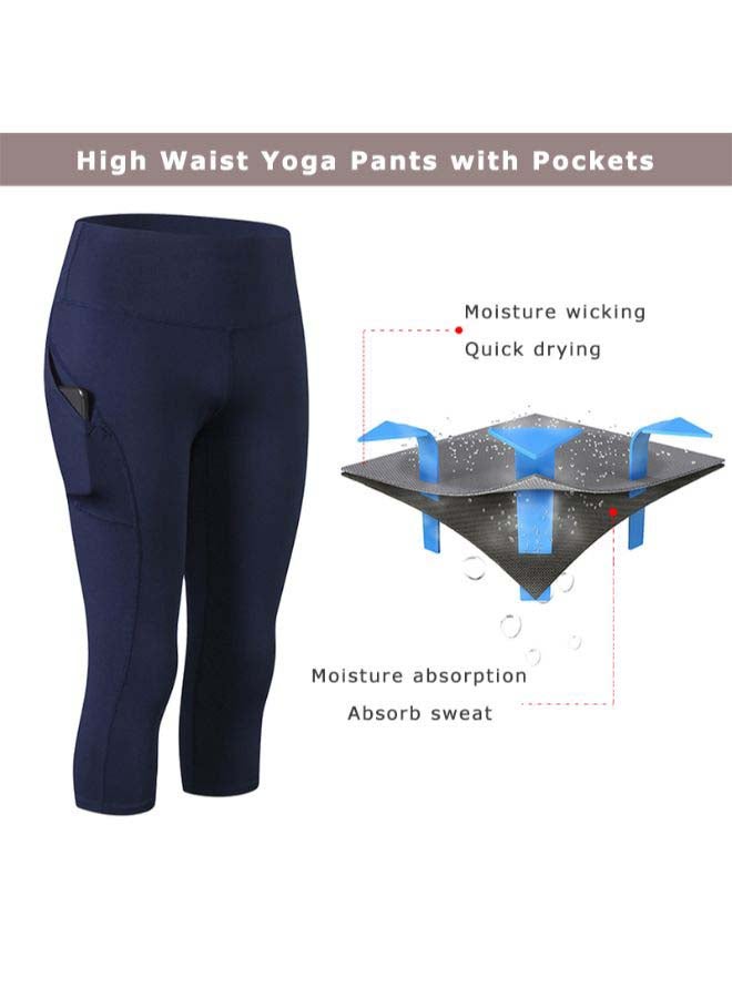 Yoga Pants Blue  - Image 3