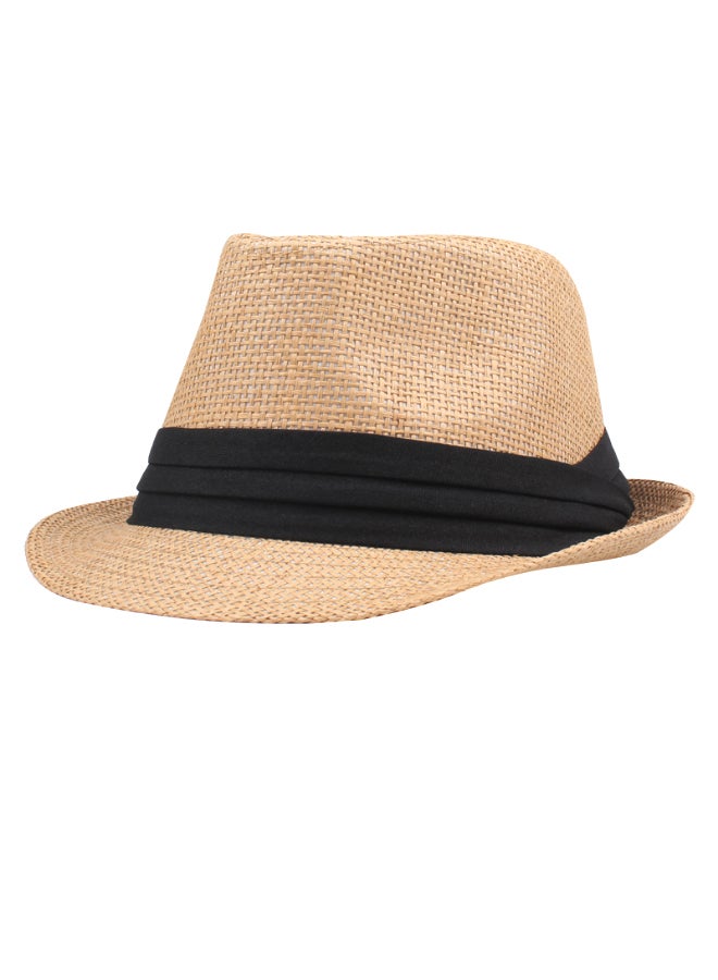 Straw Hat Beige/Black - Image 1